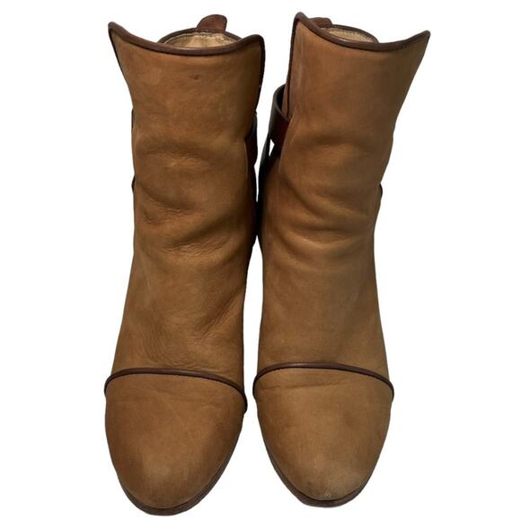 Rag & Bone Kinsey Booties Boots Leather 37.5 7.5 Brown - Picture 4 of 14